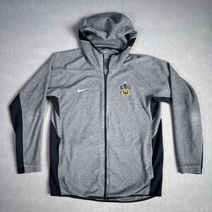 Nike Hoodie Pullover Men‎ Large Gray Full Zip Jacket Athleisure Active Dri-Fit